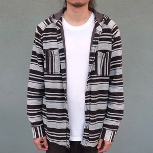 Vans flannel button hoodie